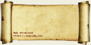 Jagoda Adamović vizit kartica